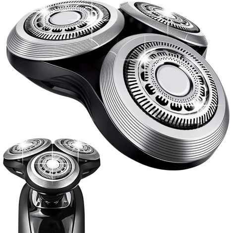 Tête rotative de rechange SH90 pour rasoir Philips Norelco série 9000, nouvelle version avec boucle de roue métallique et lame de précision double couche améliorée (1/5)