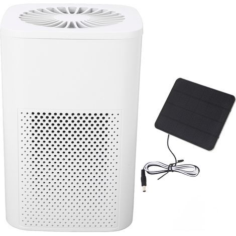10W solar air purifier for car, chicken coop and kennel – 0.3µm particle filter, silent (20dB) (1/5)