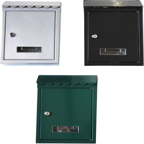 BRIEFKASTENAUSEISENMITÄUSSEREMBRIEFSCHLOCHAUSLACKIERTEMMETALLUNDSCHLÜSSELN