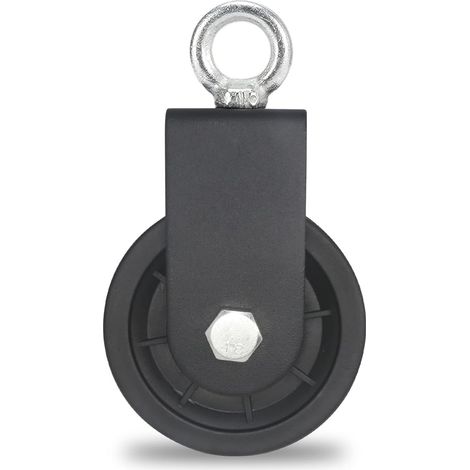 90 MM Poulie pour Cable, Poulie de Fitness, Accessoire de Bricolage Poulie de Levage pour Câble Métallique Corde, Charge 160 kg(1pièces) (1/5)