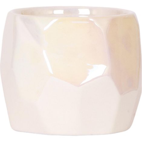 Cache-pot Pearl Décoratif Finition Brillante pour Plantes d'Intérieur Travertin Ø 12 cm - PANGIVO (1/5)
