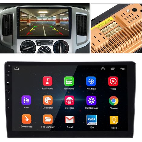 GPS universel pour voiture 10 pouces, écran tactile capacitif 1 Go + 16 Go, compatible Android 8.1 (1/5)