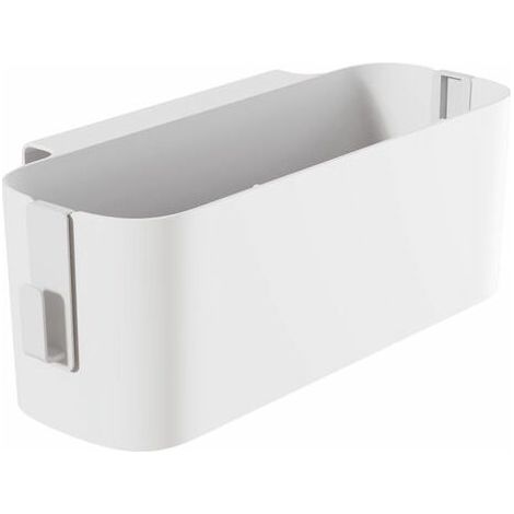 royaluxe - Chevet Suspendu Étagère De Rangement Organisateur Organisateur De Lit Panier Avec 2 Crochets Bébé Lit Étagères Support Dortoir Fournitures, Blanc - Blanc (1/4)
