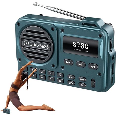 Radio de salle bain FM portable Son clair et réception optimale (1/5)