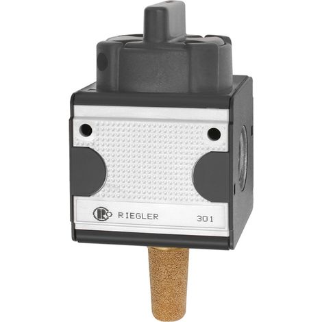 Riegler Kugelhahn 3/2-Wege »multifix«, abschließbar, BG 3, G 1/2 (1/4)