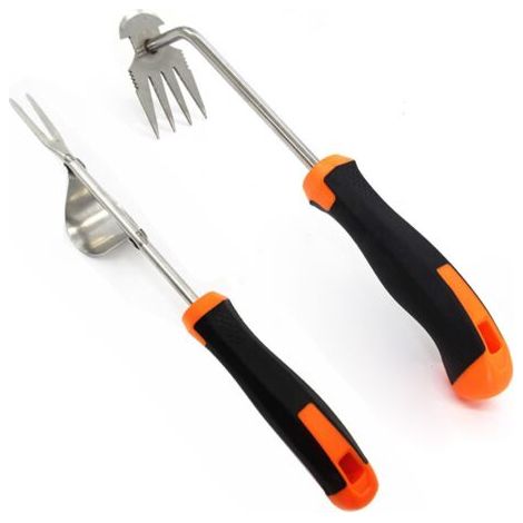 Désherbeur Manuel, 2 Pièces Arrache Pissenlit, Outil de Désherbage en Acier Inoxydable, Arrache Mauvaise Herbes, Désherbage Outil, Désherbage Rapide, Extracteur Mauvaises Herbes