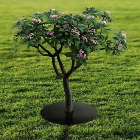 Lot de 25 Anneaux de paillage 25 cm, anti-mauvaises herbes, non-tissé, pour arbres et fleurs, jardin (1/5)