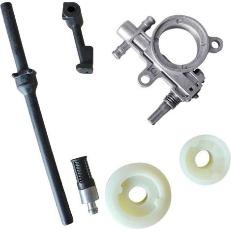 Vis Sans Fin - Pompe A Huile 25cc - Pour Tronçonneuse Chinoise - Kit Remplacement Filtre Ligne - 1 Unite (1/5)