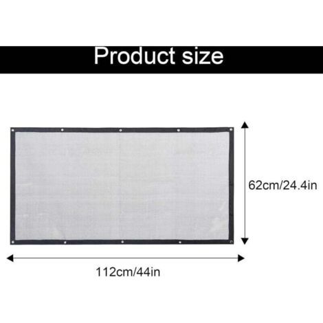 [JAMAIS UTILISÉ]Filet de Barrière pour Voiture pour Chien, Barrière pour Filet de Voiture pour Animaux de Compagnie Siège Arrière avec Corde de Réglable et Crochet pour la Plupart des Voitures,115cm x (1/3)