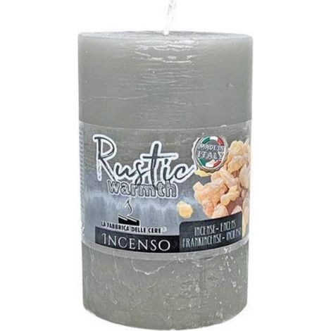 TrAdE Shop Traesio - Set 6pz Candela Di Cera Rustico Profumato Incenso 7x10cm Da 290g Durata 45 Ore 065123a - (1/2)