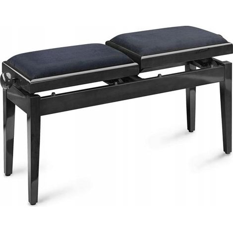 Stagg PB-245-BK-P-V-BK - panca doppia per pianoforte