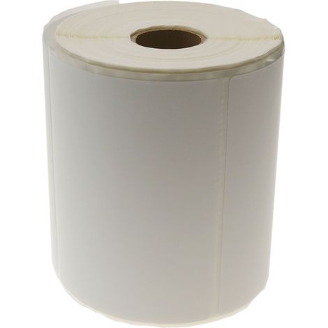 BeMatik - Rouleaux bobine 350 étiquettes pour imprimante transfert thermique 101.6x101.6mm 20 unités (1/5)