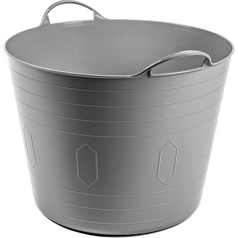 CESTA PLÁSTICO MULTIFUNCIONAL 26L GRIS -JAG