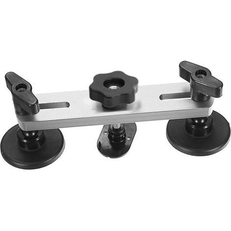 Kit de réparation carrosserie automobile débosselleur à pont à double montant sans peinture avec 6 pastilles de traction en colle pour enlever bosses portières et dégâts grêle (1/2)