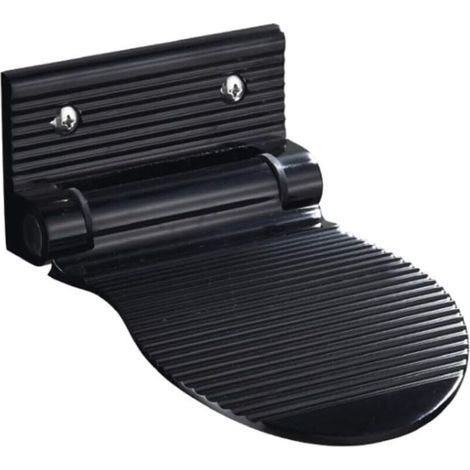 Reposapiés antideslizante de aluminio para ducha, pedal de ducha para baño, reposapiés para afeitarse en la ducha, reposapiés plegable resistente, reposapiés con tornillos de fijación. (1/4)