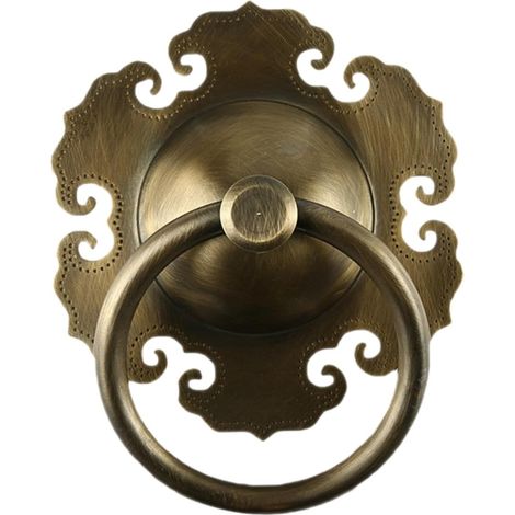 de porte rétro en laiton Tofficu poignée anneau de 6 cm