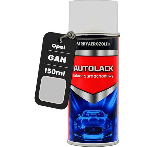 Pintura acrílica en aerosol lista para usar de 150 ml para Opel GAN Argon Silver Met. Silver (1/5)