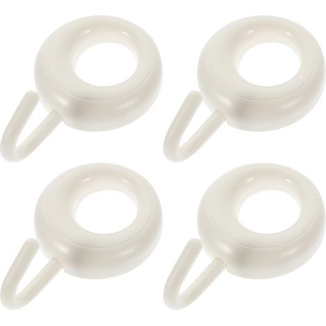 de 4 crochets porte serviettes autocollants en ABS fixations (1/5)