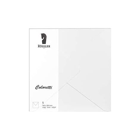 Grande enveloppe carrée de colouretti 5 pièces white (1/3)