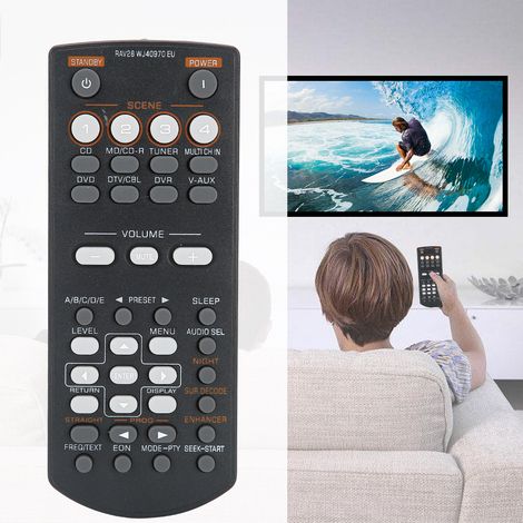 Robuste schwarze ABS-Ersatzfernbedienung für Yamaha RAV28 DVD-Player