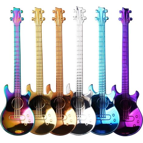 cuillère à café de guitare 6PCS