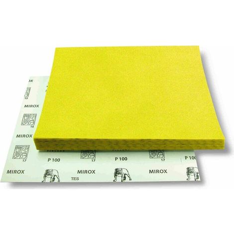 Boite de 25 feuilles abrasives de décapages PRIMEX PU414 OXALIGHT grande longévité 230 x 280 mm Épaisseur du grain: P 60 (Décapage léger) (1/2)