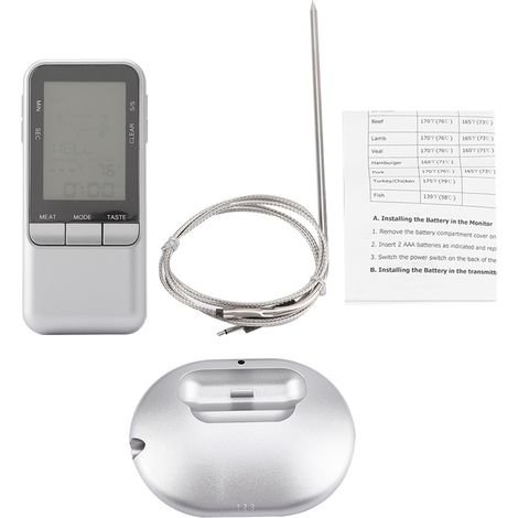 Thermomètre de cuisson numérique sans fil pour barbecue, grillades et viandes-AquaForge