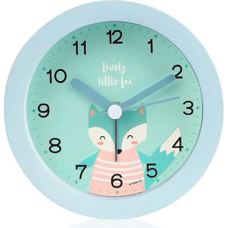 Geräuschloser Kinderwecker, niedlicher und leiser Kinderwecker, Kinderwecker mit Nachtlicht, Reisewecker für unterwegs (1/5)