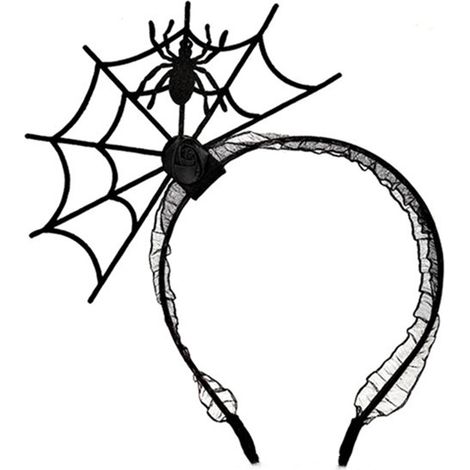 Headband Halloween - Spider Ghost Pumpkin Devil Design - Costume Accessory for Party Cosplay Photo Booth - 1 Piece (1/5)