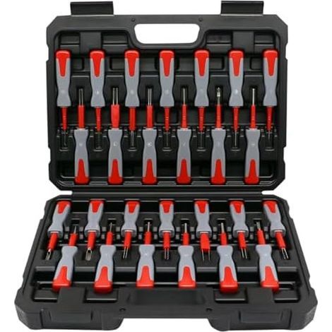 26-teiliges Werkzeugset zum Entfernen von Klemmen, ISO-Stecker-Entriegelungswerkzeug, Kfz-Kabel, Werkzeugset zum Entfernen von Stiften (1/5)