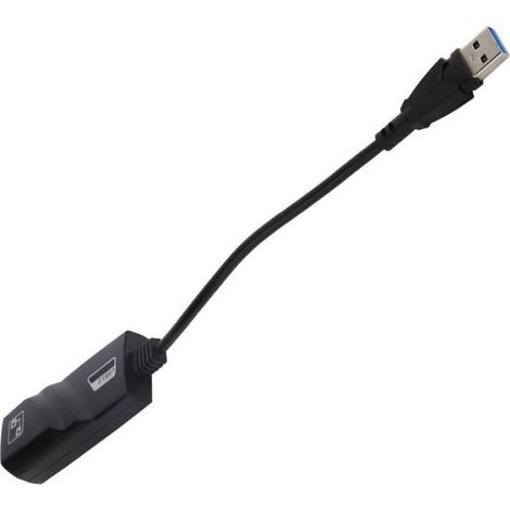 Adaptateur USB vers RJ45 Adaptateur Ethernet USB3.0 vers RJ45 Gigabit Carte réseau externe filaire Accessoires informatiques (1/4)