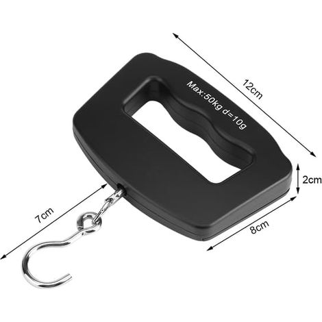 Weiheng Elektronisk Portabel LCD Digital Rese Hängvåg