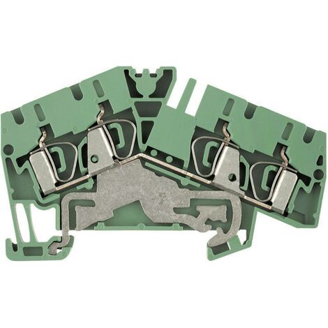 Bloc de jonction de protection Weidmüller ZPE 4-2/4AN 1807090000-1 vert-jaune 1 pc(s) D11044 (1/5)