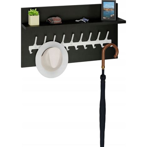Kleiderbügel Loft 70 cm – weiß + schwarz, robust und stilvoll (1/5)