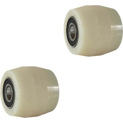Roues pour transpalette, roues à rouleaux avec roulements, accessoires pour chariot élévateur, galet tendeur robuste à courroie plate 80 mm x 70 mm, roues de charge pour transpalette