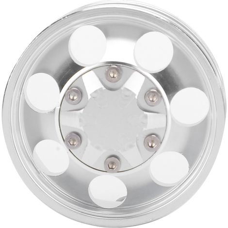 Jantes et moyeux avant/arrière à 7 rayons pour camion tracteur Tamiya 1/14 - Roues RC remorque (1/5)
