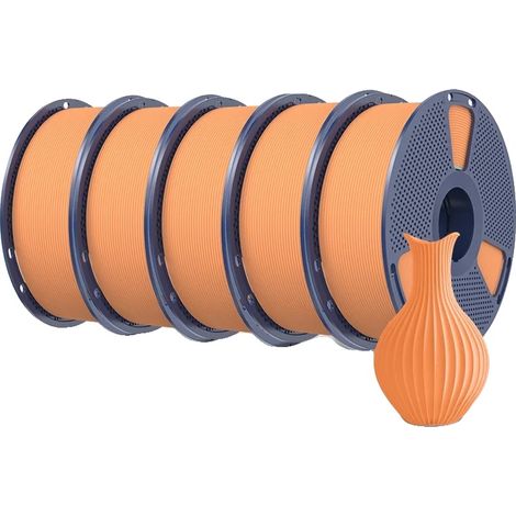 Filamento PLA, alta velocità, avvolto con cura, HSMPLA arancione brillante (1/2)