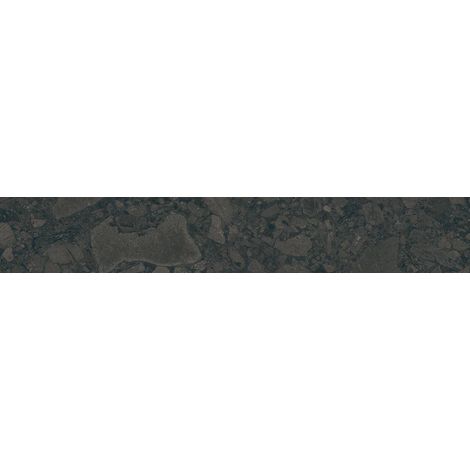 Aelle - Carrelage sol / mur effet terrazzo noir 19,4x120 cm BLACK SPACE - Vendu par boîte de 0,93 m² (1/3)