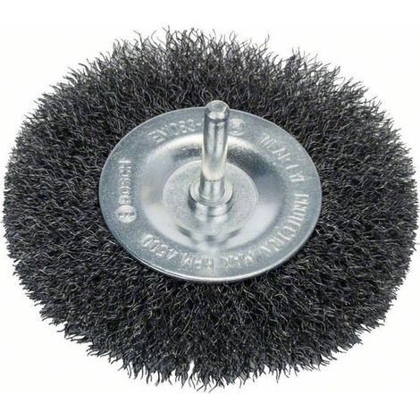 Bosch Accessories Scheibenbürste, gewellt, 100 mm, 0,2 mm, 10 mm, 4500 U/min Schaft-Ø 6 mm 16092002 (1/4)