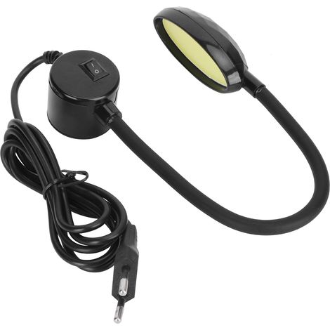 Lampe à col de cygne COB 8W pour Machine à coudre, 48LED, avec Base magnétique, AC/DC85