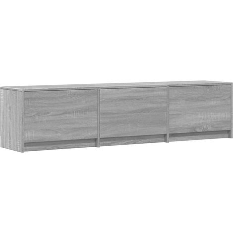 TV-Schränk mit LED Graues Sonoma 165 x 34 x 40 cm Holzwerkstoff