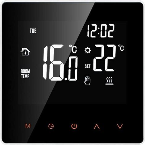 MINKUROW Termostato Wifi Inteligente, Termostato Programable Inteligente, Termostato Conectado Wifi Inteligente, Compatible Con Alexa Google Home, Suelo Radiante Eléctrico 16a Blanco (1/5)