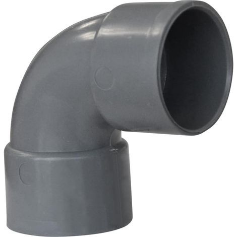PVC-Winkel für Abwasserleitungen, Ø 80 mm, Winkel 87°30, Innengewinde auf Innengewinde, für Abwasserrohre (1/2)