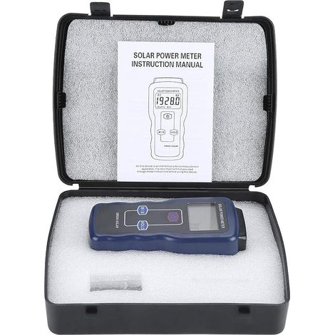 Digital Solar Energy Meter Solar Radiation Energy Insolation Tester Messtester Ersatzzubehör (1/5)