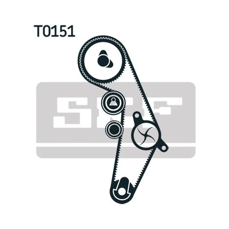 Pompe à eau + kit de courroie crantée SKF VKMC 01918-1 AUDI 06A 109 477 A