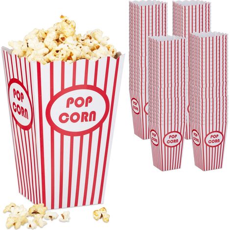 Sacchetti per popcorn set da 100 riutilizzabili stile cinema