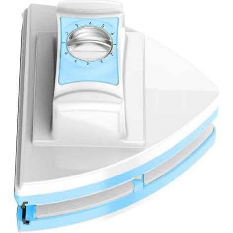 Lavavetri magnetico fronte-retro con 8 livelli magnetici regolabili, design ergonomico per una pulizia sicura e senza scale delle finestre di grattacieli. Adatto per finestre da 5 a 25 mm. (1/5)