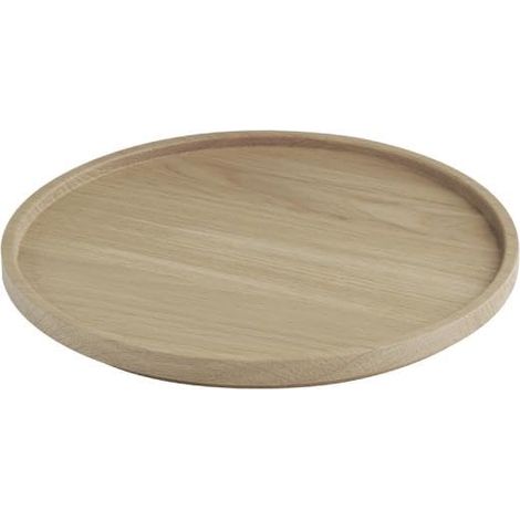 Assiette THE GRID - bois de chêne, Ø 20 cm, empilable (1/5)