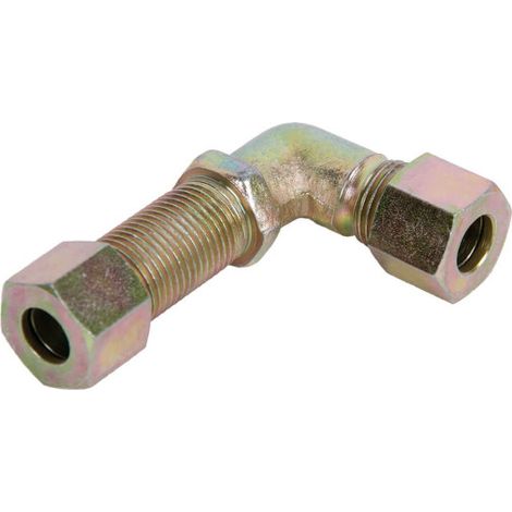 Racor Metálico Curvo con anillos de cierre                 Tubo 8mm - Rosca 14 x 1.5
