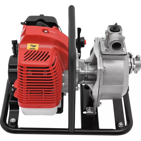 43CC Petrol Water Pump, 2-Stroke Gas Engine Water Pump, Aluminium Alloy, Single-Cylinder, Air-Cooled, Portable High Pressure for Water Transfer, 1.7HP, 282.52-353.15 ft3/h